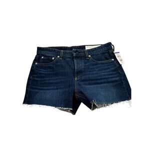 Rag & Bone Dre Shorts NWT Size 27 Dark Wash Low Rise Boyfriend Denim